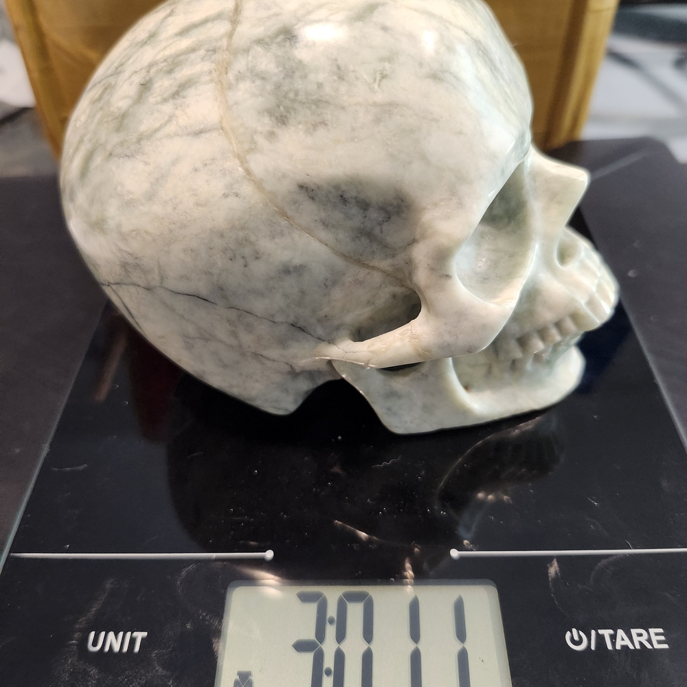 Marble Skull Sculpture